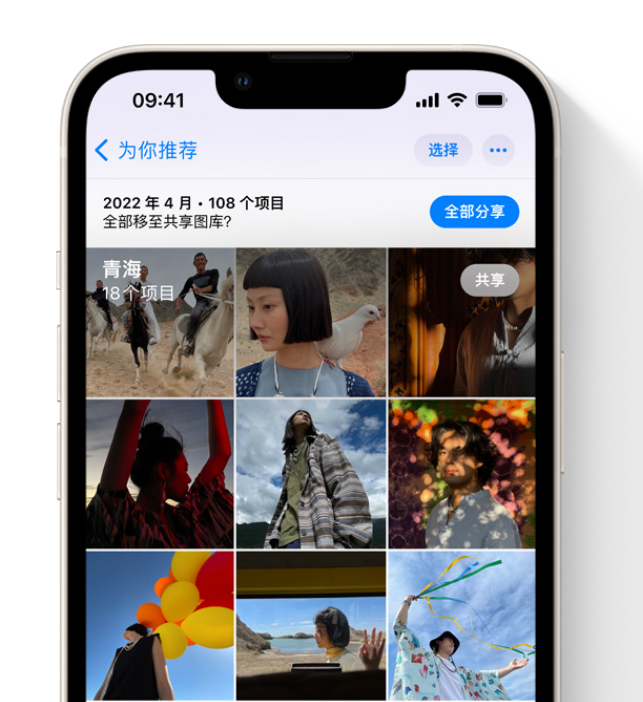 卫滨苹果维修网点分享在 iPhone 上使用共享图库 