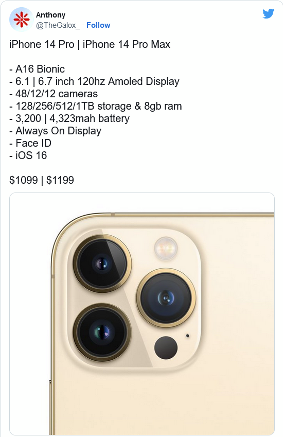 卫滨苹果14维修分享iPhone 14全系涨价 