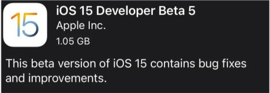卫滨苹果手机维修分享如何升级到iOS15.0 beta5 